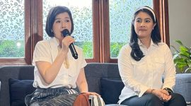 Grace Natalie menyampaikan klarifikasi soal unggahan video ceramah Jusuf Kalla dalam konferensi pers di Jakarta.