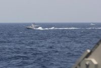 Foto Ilustrasi Selat Hormuz: (U.S. Navy via AP)