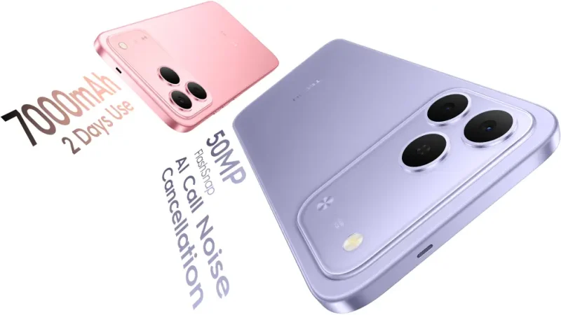 TECNO SPARK 50 hadir dengan baterai besar 7000mAh dan kamera 50MP FlashSnap.( Fhoto : www.tecno-mobile.com )