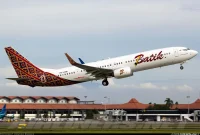 Ilustrasi rute pesawat Batik Air Jakarta–Muara Bungo.