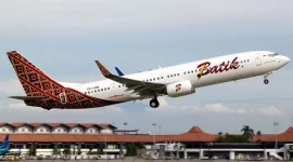 Ilustrasi rute pesawat Batik Air Jakarta–Muara Bungo.
