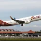 Ilustrasi rute pesawat Batik Air Jakarta–Muara Bungo.