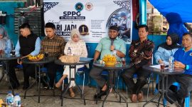 Suasana peringatan hari jadi ke-1 SPPG 01 Kecamatan Pondok Tinggi pada Sabtu (16/5/2026) yang dihadiri Wakil Ketua DPRD Kota Sungai Penuh, unsur pemerintah, mitra, serta penerima manfaat.