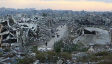 Foto: Kerusakan di Gaza akibat serangan Israel (AFP/EYAD BABA)