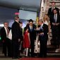Foto: Presiden AS Donald Trump tiba di Beijing bersama Elon Musk dan Eric Trump, China, 13 Mei 2026. (REUTERS/Evan Vucci)