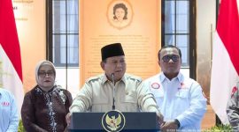 Foto: Presiden Prabowo Subianto dalam acara peresmian Museum Ibu Marsinah, Nganjuk, Sabtu (16/5/2026). (YouTube Sekretariat Presiden)