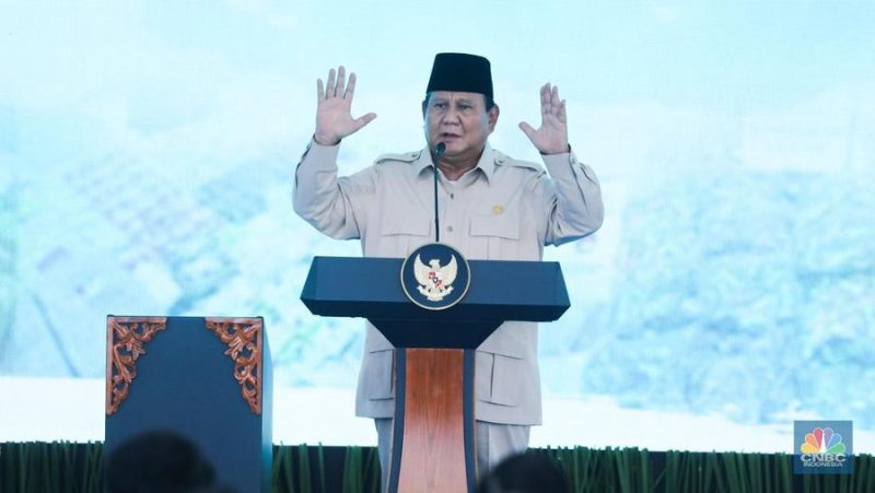 Foto: Presiden Prabowo Subianto. (CNBC Indonesia/Tri Susilo)