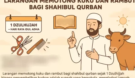Ilustrasi orang yang hendak kurban menahan diri tidak memotong kuku dan rambut menjelang Idul Adha sesuai ajaran Islam.