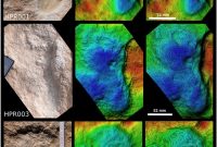 Foto: Klint Janulis, University of Oxford/Rekaman digital jejak kaki manusia berusia 115.000 tahun ditemukan di Semenanjung Arab.

