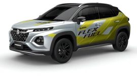 Suzuki Fronx E100 dipersiapkan meluncur di India sebagai mobil berbahan bakar etanol 100 persen.(Foto: Indianautosblog)
