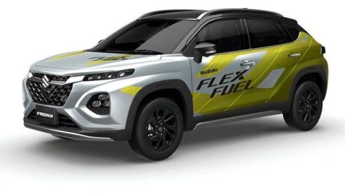 Suzuki Fronx E100 dipersiapkan meluncur di India sebagai mobil berbahan bakar etanol 100 persen.(Foto: Indianautosblog)