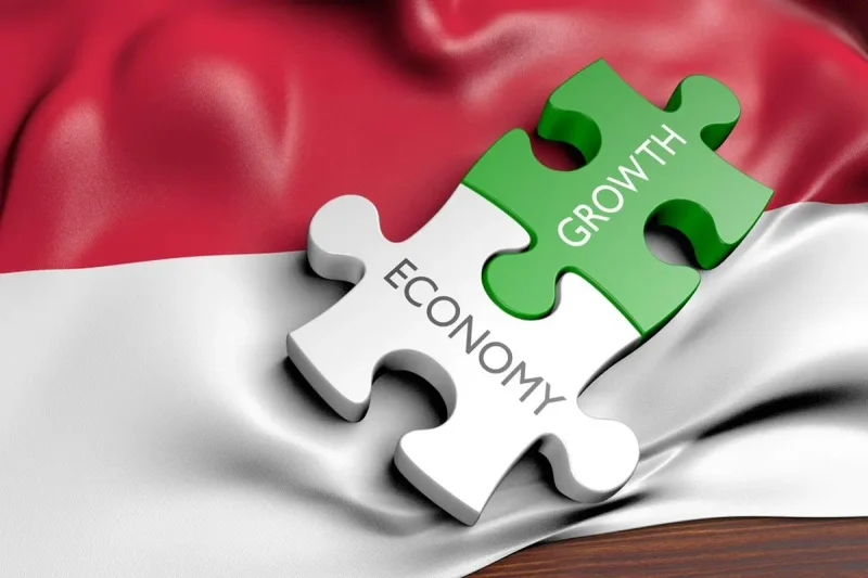 Ilustrasi pertumbuhan ekonomi Indonesia.(SHUTTERSTOCK/DAVID CARILLET)