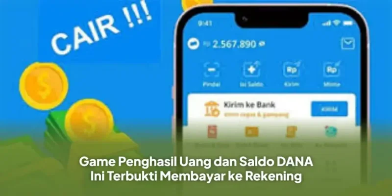 Ilustrasi game penghasil saldo DANA gratis.