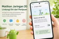 Ilustrasi pengaturan jaringan 2G di Android. Sumber: Google/Ilustrasi AI.