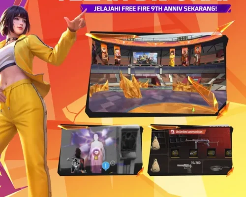 Garena telah menyiapkan berbagai fitur dan event seru jelang 9th Anniversary Free Fire. Semua bisa kamu coba di FF Advance Server. /Instagram @freefirebgid/