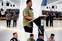 Bupati Kerinci Monadi membuka Sosialisasi Kebangsaan Pencegahan Intoleransi, Radikalisme, Ekstremisme, dan Terorisme (IRET) di Aula SBSN Perpustakaan Digital IAIN Kerinci, Kamis (19/6/2026). Foto Kerinci Satu.