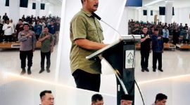 Bupati Kerinci Monadi membuka Sosialisasi Kebangsaan Pencegahan Intoleransi, Radikalisme, Ekstremisme, dan Terorisme (IRET) di Aula SBSN Perpustakaan Digital IAIN Kerinci, Kamis (19/6/2026). Foto Kerinci Satu.