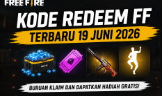 Kode Redeem FF Terbaru 19 Juni 2026 Gratis