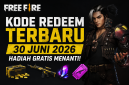 Ilustrasi kode redeem Free Fire 30 Juni 2026.