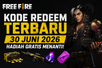 Ilustrasi kode redeem Free Fire 30 Juni 2026.