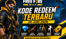 Kode Redeem Free Fire MAX Terbaru 20 Juni 2026.