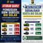 Personel Polres Kerinci menyosialisasikan aturan baru pengisian BBM subsidi Bio Solar di SPBU, Kamis (4/6/2026).