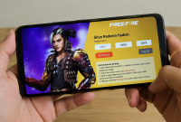 Ilustrasi permainan Free Fire dan fitur redeem hadiah. ( ist)