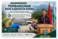 Bupati Monadi mengapresiasi rampungnya tender RSUD Kerinci Rp137,5 miliar untuk peningkatan pelayanan kesehatan masyarakat. ( Foto Kominfo)