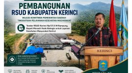 Bupati Monadi mengapresiasi rampungnya tender RSUD Kerinci Rp137,5 miliar untuk peningkatan pelayanan kesehatan masyarakat. ( Foto Kominfo)