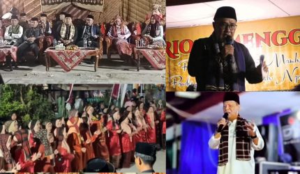 Wali Kota Alfin menghadiri Malam Seni Budaya Luhah Rio Temenggung menjelang Kenduri Sko Enam Luhah di Sungai Penuh.