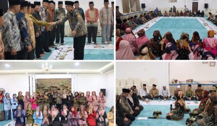 Wali Kota Alfin menerima kunjungan Tokoh Adat Enam Luhah saat silaturahmi dan pembahasan Kenduri Sko di Sungai Penuh.