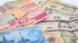 Pergerakan kurs rupiah terhadap dollar AS pada perdagangan hari ini.(Foto : canva.com)