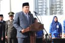 Ketua DPRD Sungai Penuh Hutri Randa mengikuti Upacara Hari Lahir Pancasila 2026 di Sungai Penuh.
