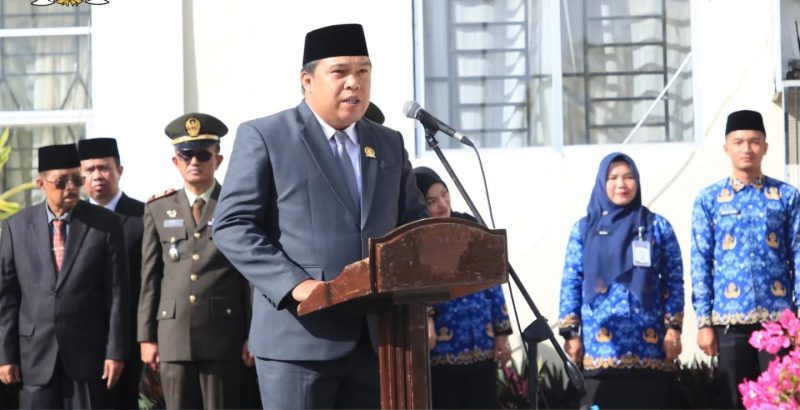 Ketua DPRD Sungai Penuh Hutri Randa mengikuti Upacara Hari Lahir Pancasila 2026 di Sungai Penuh.