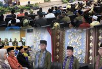 Hardizal menghadiri Rapat Paripurna Istimewa HUT ke-80 Pemerintah Kota Jambi, Selasa (2/6/2026).