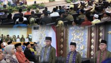 Hardizal menghadiri Rapat Paripurna Istimewa HUT ke-80 Pemerintah Kota Jambi, Selasa (2/6/2026).