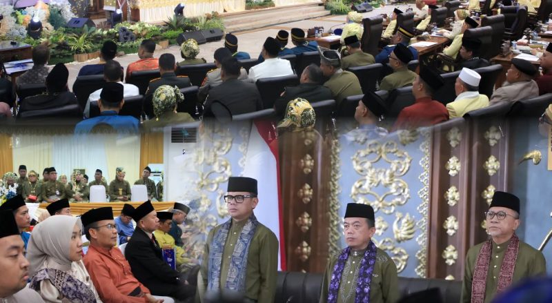 Hardizal menghadiri Rapat Paripurna Istimewa HUT ke-80 Pemerintah Kota Jambi, Selasa (2/6/2026).