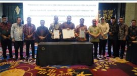 Wawako Sungai Penuh Azhar Hamzah menghadiri RUPS Luar Biasa Bank Jambi di Bandung, Senin (8/6/2026).
