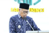 Wawako Sungai Penuh Azhar Hamzah menghadiri Sosialisasi Pencegahan Paham IRET di IAIN Kerinci, Jumat (19/6/2026).
