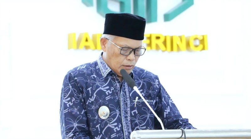 Wawako Sungai Penuh Azhar Hamzah menghadiri Sosialisasi Pencegahan Paham IRET di IAIN Kerinci, Jumat (19/6/2026).