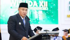 Wako Sungai Penuh Alfin menghadiri dan memberikan sambutan pada Wisuda XII IAIN Kerinci di Aula Digital Perpustakaan IAIN Kerinci, Kamis (18 Juni 2026).