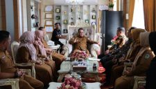 Wako Alfin menerima kunjungan tim BKKBN Provinsi Jambi, Selasa (23/6/2026).