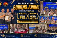 Polres Kerinci mencatat prestasi membanggakan pada Rakernis Bidhumas Polda Jambi 2026. ( Foto Humas Polres Kerinci)