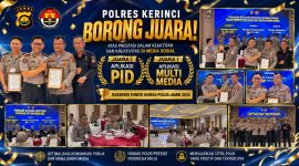 Polres Kerinci mencatat prestasi membanggakan pada Rakernis Bidhumas Polda Jambi 2026. ( Foto Humas Polres Kerinci)