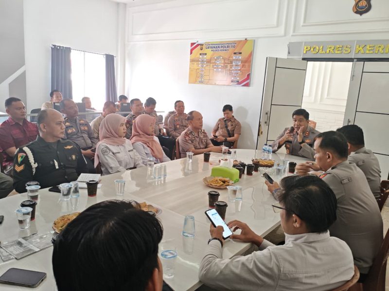 Kapolres Kerinci memimpin rakor penertiban BBM bersubsidi