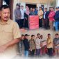 Bupati Monadi menyerahkan bantuan kepada warga korban kebakaran di Desa Bedeng Delapan dan Desa Simpang Belui, Kabupaten Kerinci, Jumat (5/6/2026). Foto Kerinci Satu.