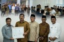 Penyerahan Sertifikat Indikasi Geografis (IG) Beras Payo Koerintji di Aula Kantor Bupati Kerinci. ( Foto Kerinci Satu)