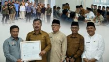 Penyerahan Sertifikat Indikasi Geografis (IG) Beras Payo Koerintji di Aula Kantor Bupati Kerinci. ( Foto Kerinci Satu)