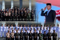 Wabup Kerinci H. Murison memimpin upacara Hari Lahir Pancasila 2026 di Bukit Tengah Siulak ( Foto Kerinci Satu )