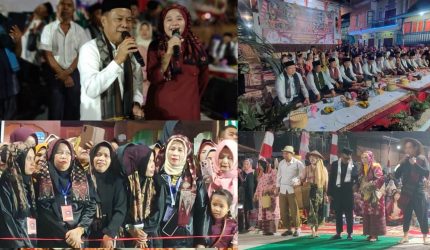 Sekda Alpian menghadiri Pergelaran Seni Tradisi Hang Lahaek di Sungai Penuh menjelang Kenduri Sko Enam Luhah 2026.